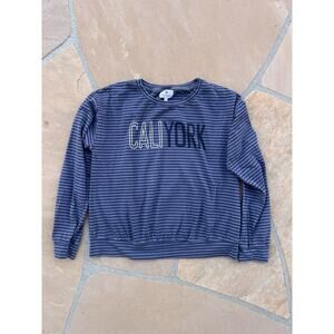 Sundry striped Caliyork pullover long sleeve knit top size 1